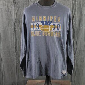 Winnipeg Blue Bombers Shirt (Retro) - Long Sleeve Turf Traditions - Men's XL